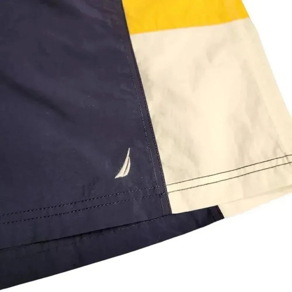 Nautica Blue White & Yellow Swim Wear Trunks Shorts on Sale 5 for 35 - Picture 7 of 9